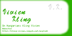 vivien kling business card